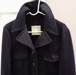 Abercrombie navy pea coat